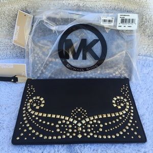 SOLD Michael Kors Rhea Studded Wristlets Clutch