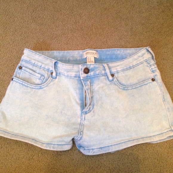 Denim shorts