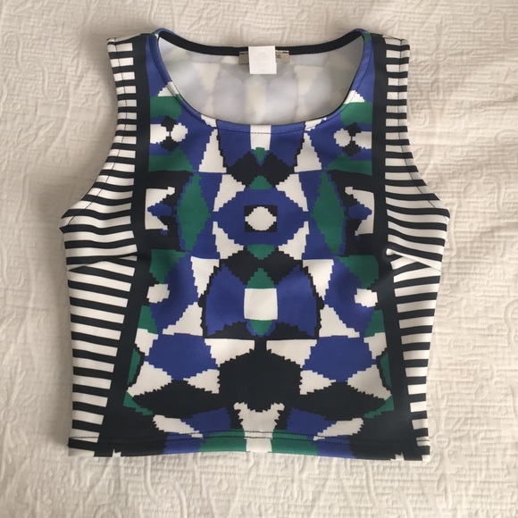Fancy Tribal Print Crop Top✨💕