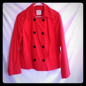 Red Peacoat Jacket