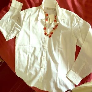 Banana Republic White Button Down Shirt - New