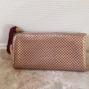 VERSACE CLUTCH ROSE GOLD COLOR