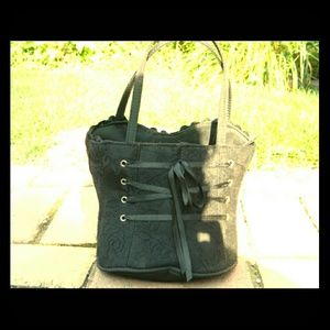 Black corset/lingerie purse