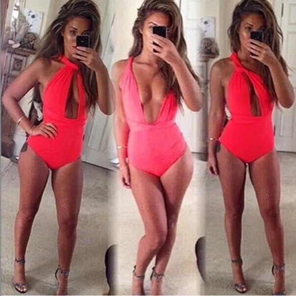 Beautiful red bathing suit!