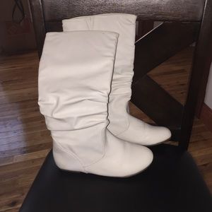 Tall White Boots