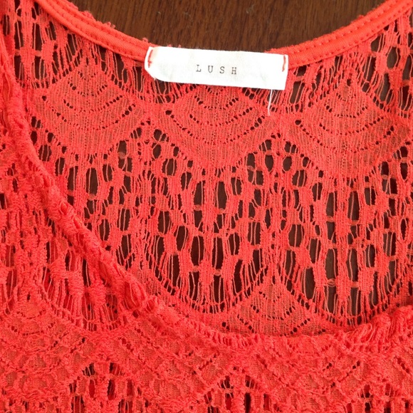 Tangerine Crochet Tank - Picture 2 of 3