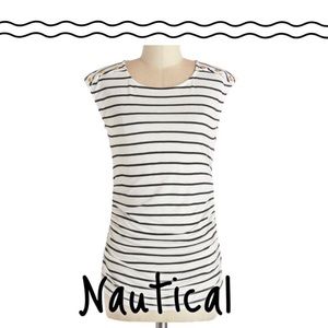 MODCLOTH- black and white striped top