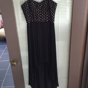 BCBG Maxazria bustier high to low dress.