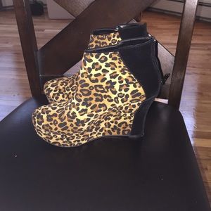 Cheetah Print Booties