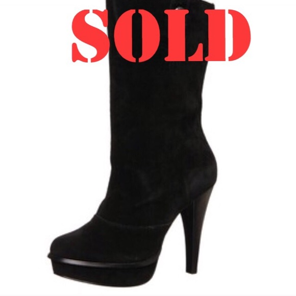 SOLD Calvin Klein women's suede boots - Picture 4 of 4