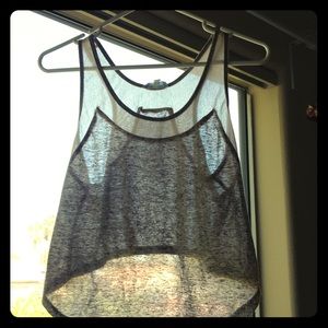 Lucca Couture Grey Tank Top