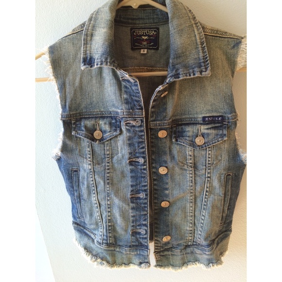 Denim bad ass vest