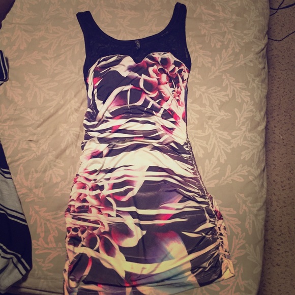 Fitted dress.