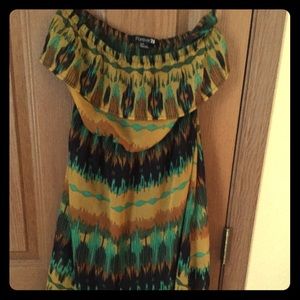 Strapless summer dress