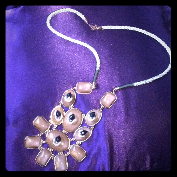 Francesca Brown and Olive Green Necklace