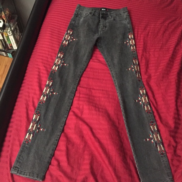 BDG, urban outfitters embroidered skinny jeans