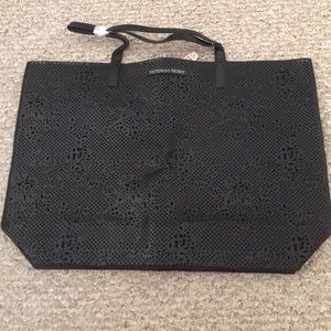 Victoria secret black tote bag
