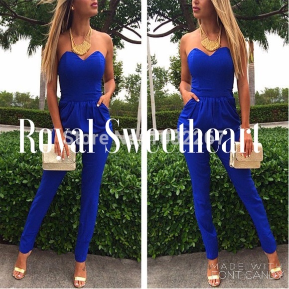 Women's sweetheart jumpsuit