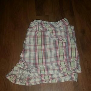 Checkered short shorts