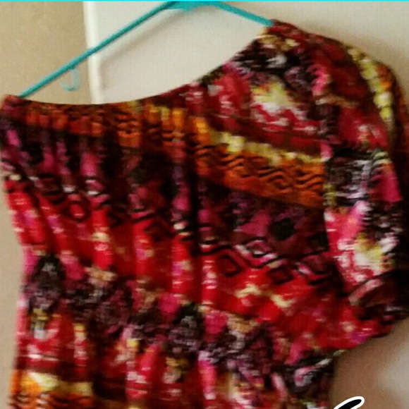 A one shoulder top
