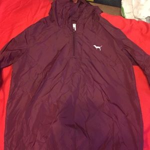 Burgundy LOVE PINK Nylon Jacket !