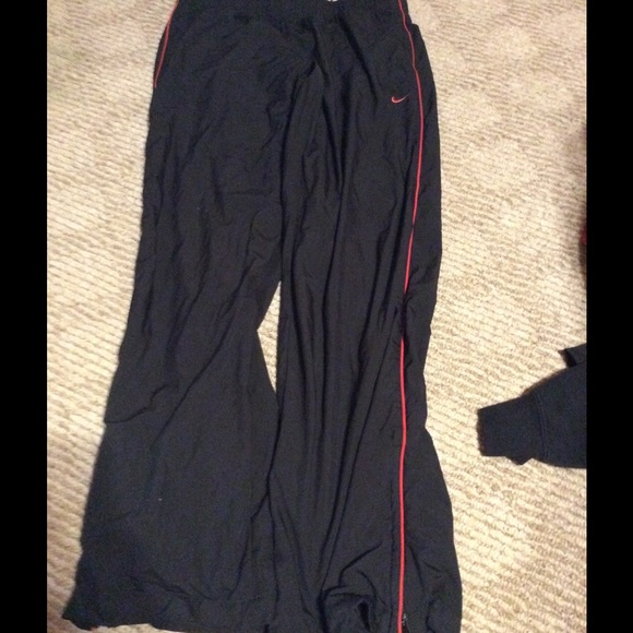 Nike mesh pants w/ red stripe