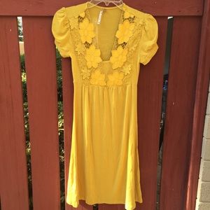 Yellow Lace Papaya Dress