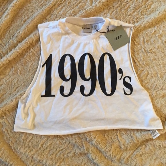 ASOS Tops - ASOS 1990s white crop top