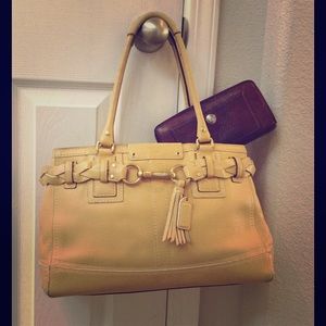 Genuine Leather Coach Shoulder bag & Coach Wallet