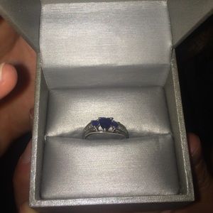 Sapphire heart ring from Zales