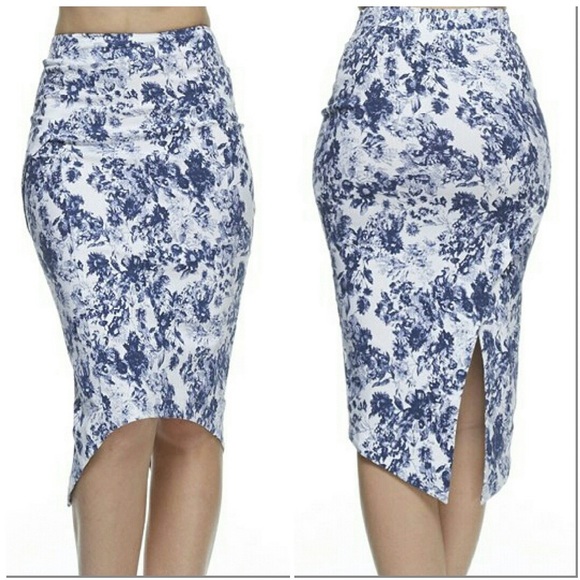 Dresses & Skirts - Floral Midi Skirt #403-M