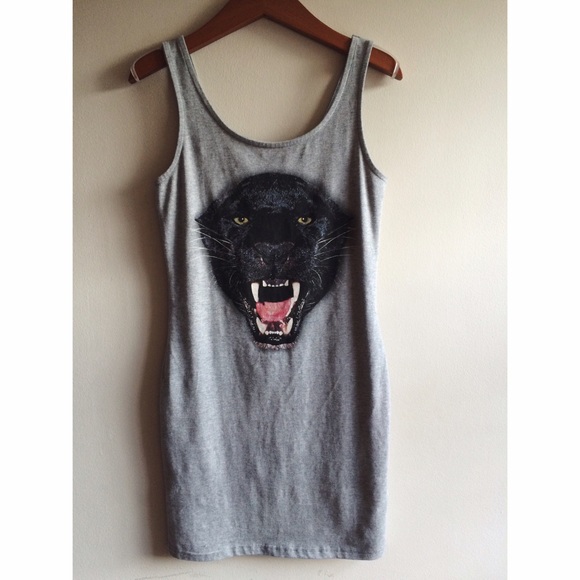 Panther bodycon dress