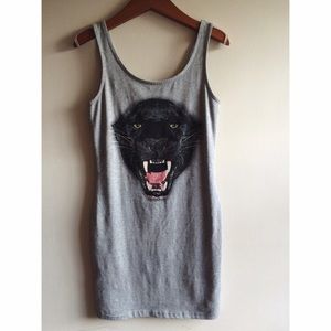 Panther bodycon dress