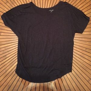 Black Cold Shoulder Top