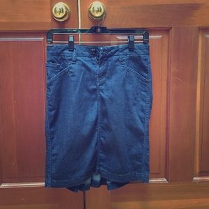 Anthropologie denim skirt
