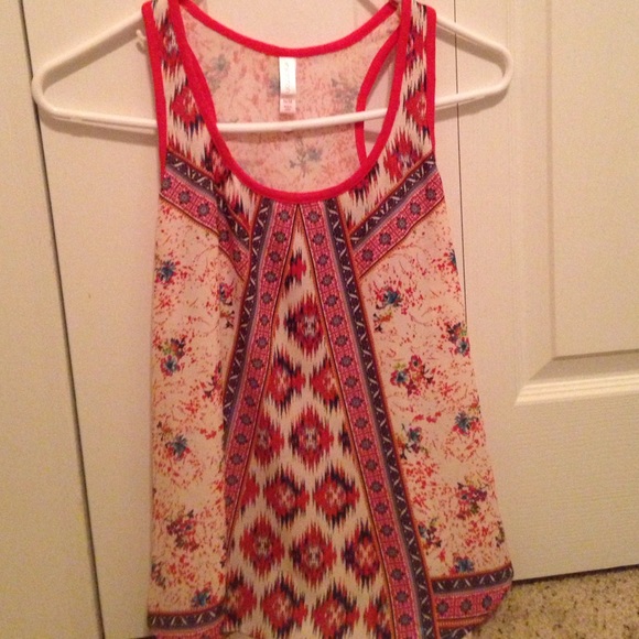 Orange tribal shirt