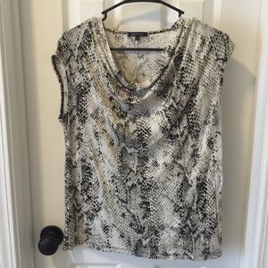 AK Anne Klein Python print shirt