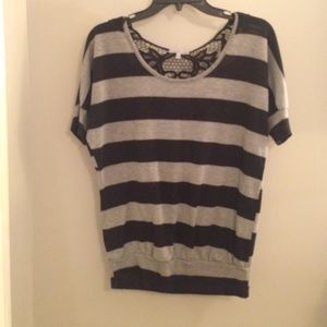 Charlotte Russe open back lace top