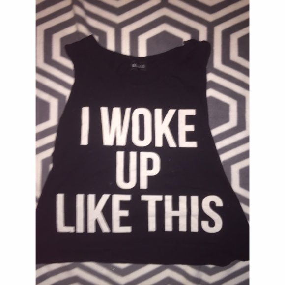 black tank top