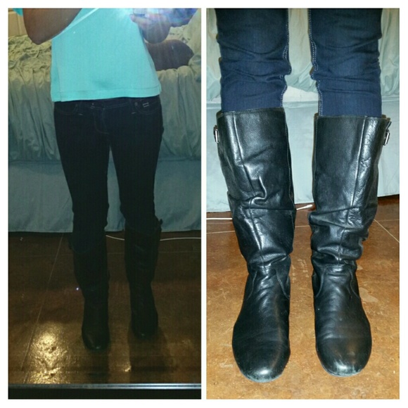 ❌ SOLD ❌Gianni Bini black leather riding boots