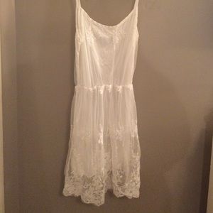 White lace dress