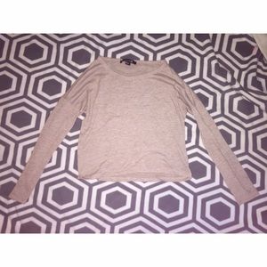 nude colored long sleeved sweater