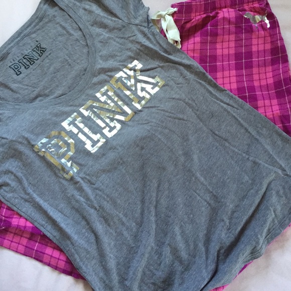 NWOT PINK PJ set