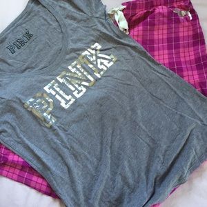 NWOT PINK PJ set