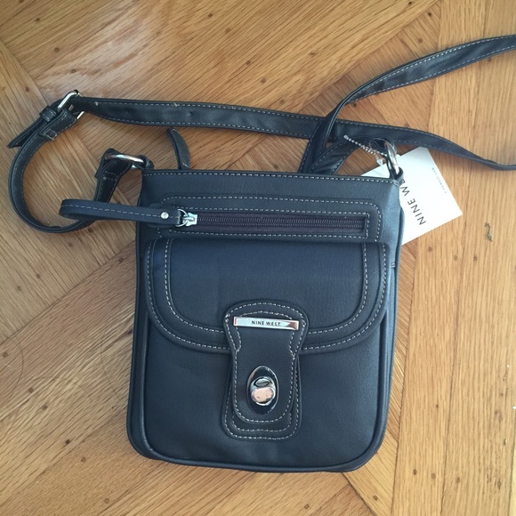 Gun metal crossbody