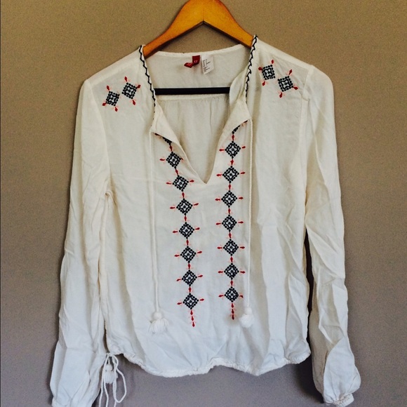 white peasant shirt