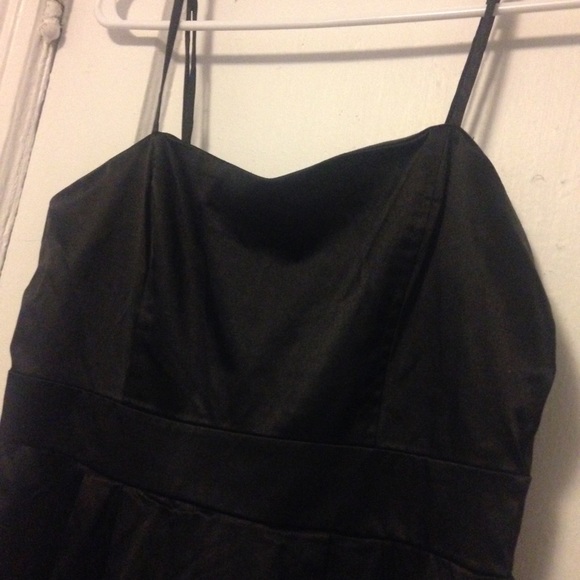 Forever 21 Black Satin Dress - Picture 2 of 4