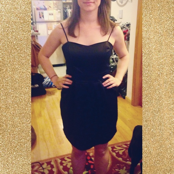 Forever 21 Black Satin Dress - Picture 4 of 4