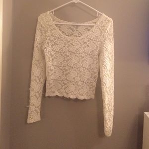 Lace crop top