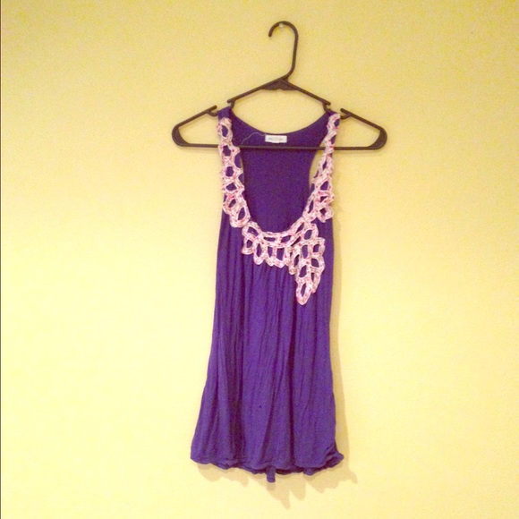 Vibrant purple tank top 🔮